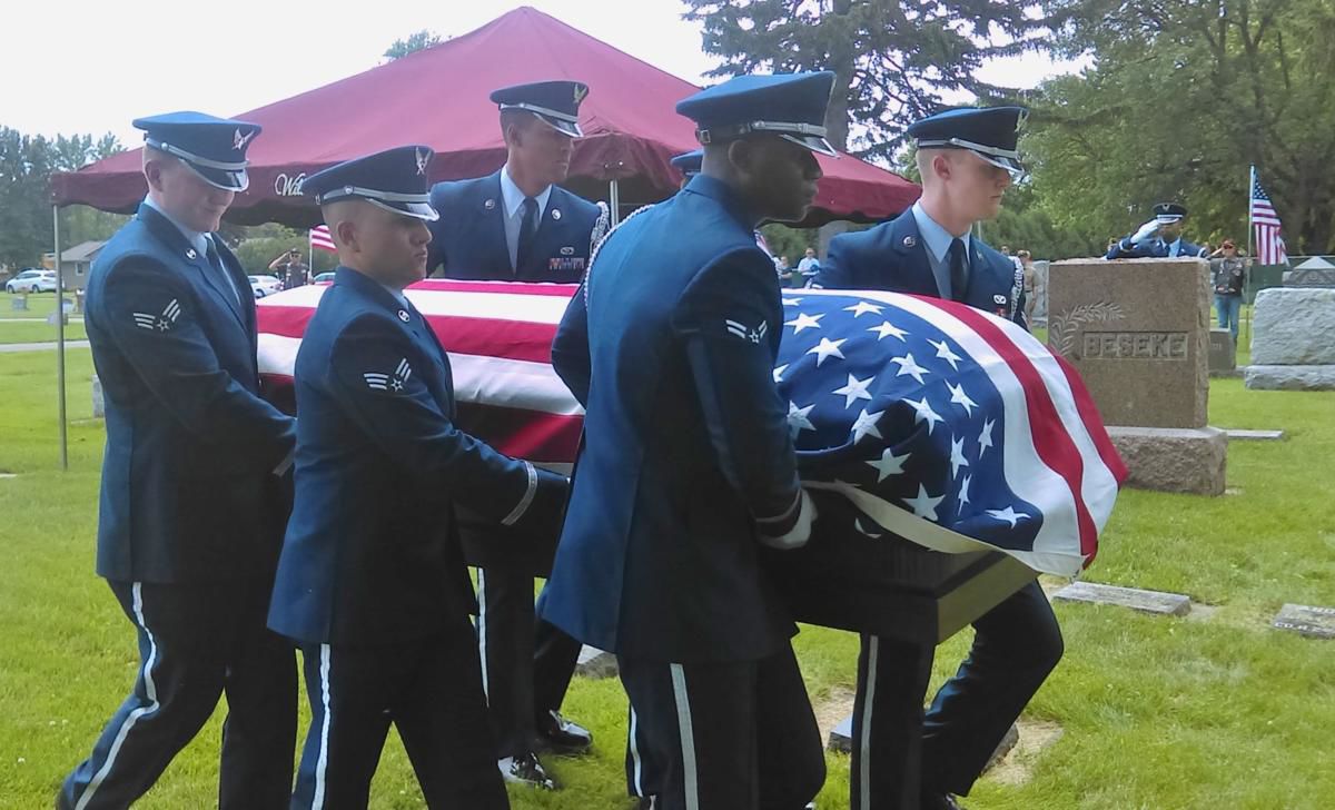 Remains of airman killed in 1952 crash laid to rest